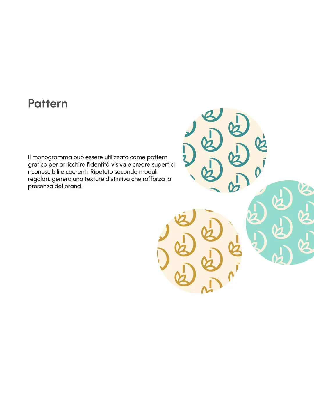Pattern costruito ripetendo il monogramma Daniela